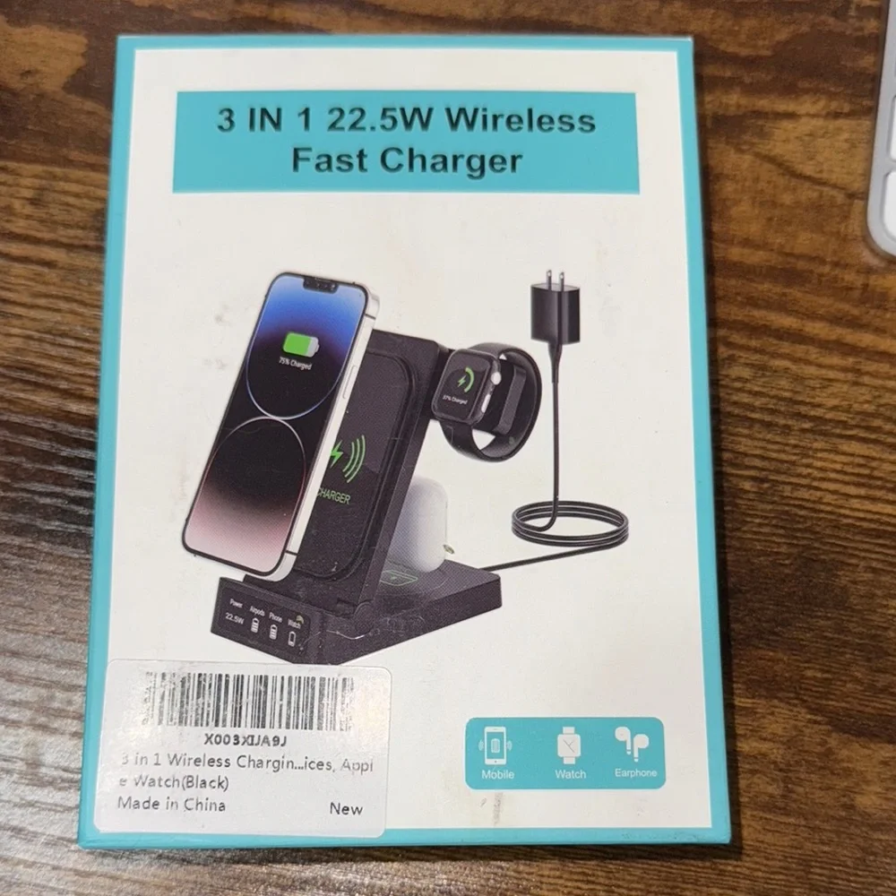 3 in one fast wireless charger for phone applewatch and airpods all in one NWT
